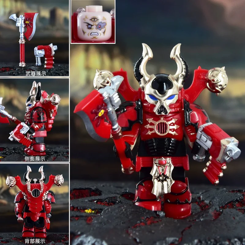 dxmh3001-3015 Warhammer 40,000: Black Legion - Chaos Space Marines Minifigures - Image 13