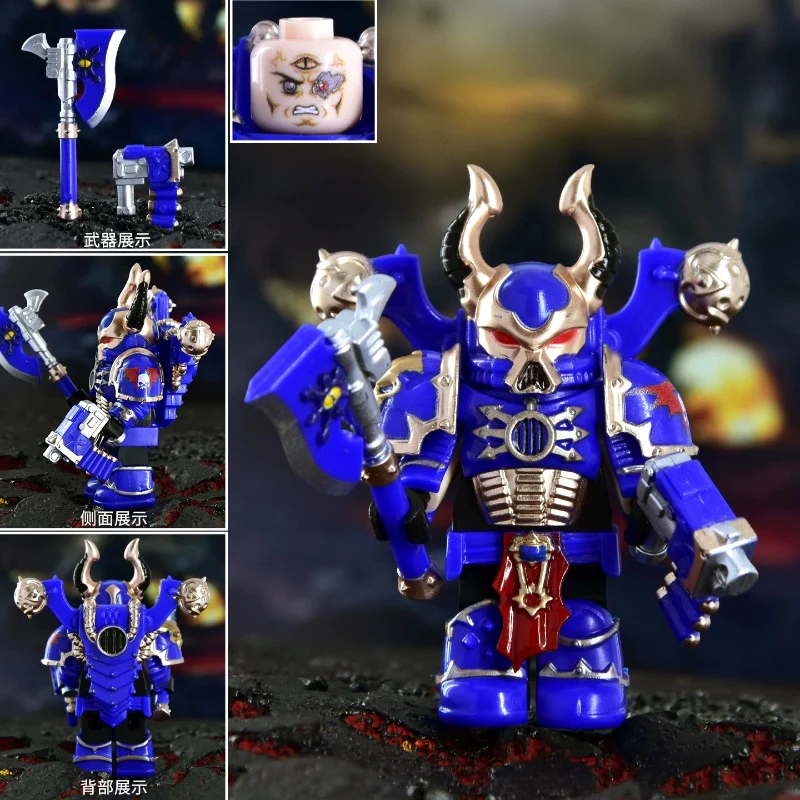 dxmh3001-3015 Warhammer 40,000: Black Legion - Chaos Space Marines Minifigures - Image 16