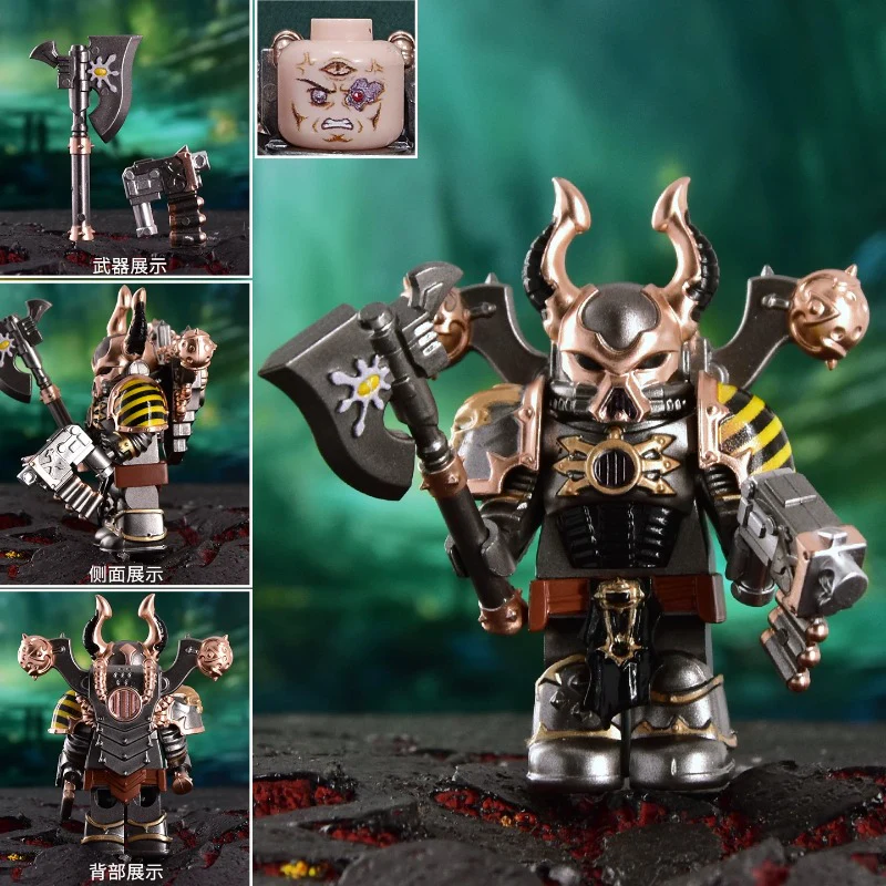 dxmh3001-3015 Warhammer 40,000: Black Legion - Chaos Space Marines Minifigures - Image 19