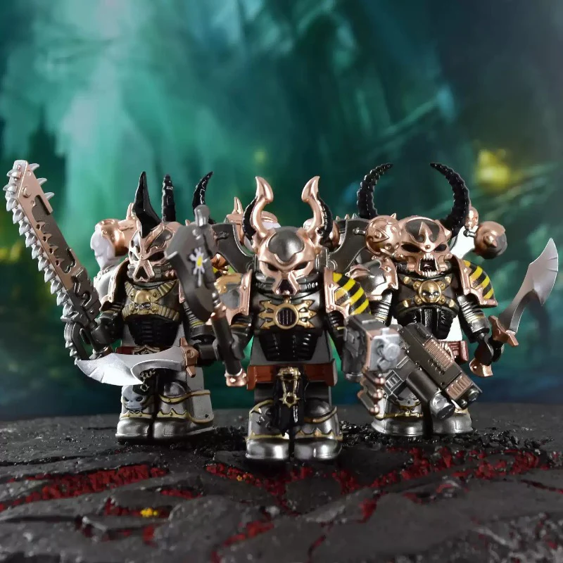 dxmh3001-3015 Warhammer 40,000: Black Legion - Chaos Space Marines Minifigures - Image 4