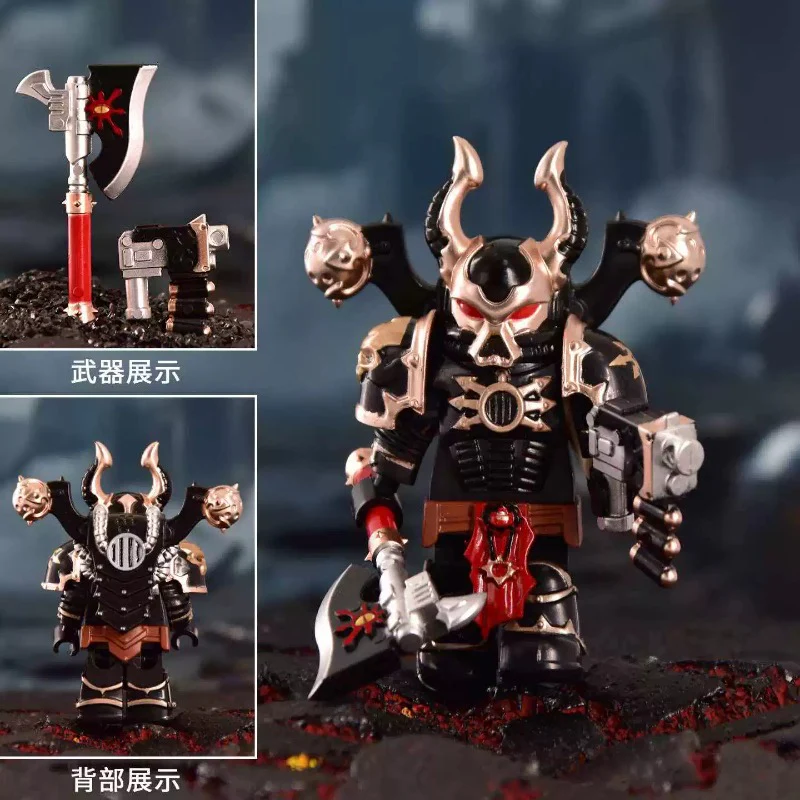 dxmh3001-3015 Warhammer 40,000: Black Legion - Chaos Space Marines Minifigures - Image 7