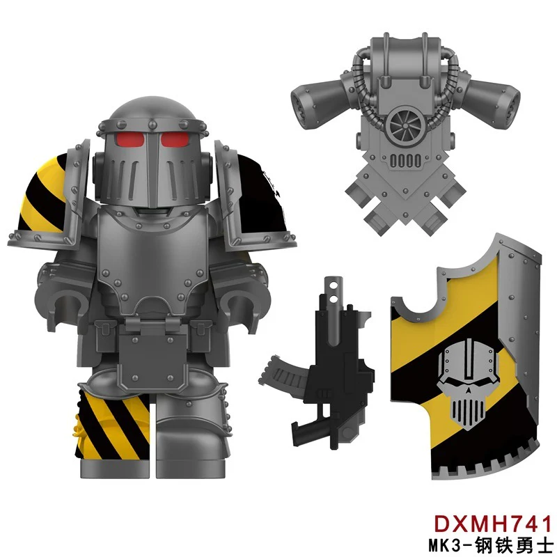 DXMH741-744 Warhammer MK3 Armor Extreme Warrior Minifigures - Image 6
