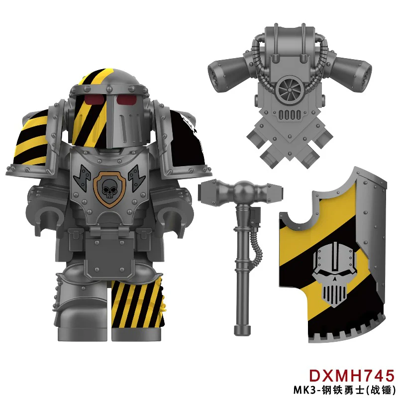 Dxmh745-747 Warhammer MK3 Iron Warrior Minifigures - Image 2