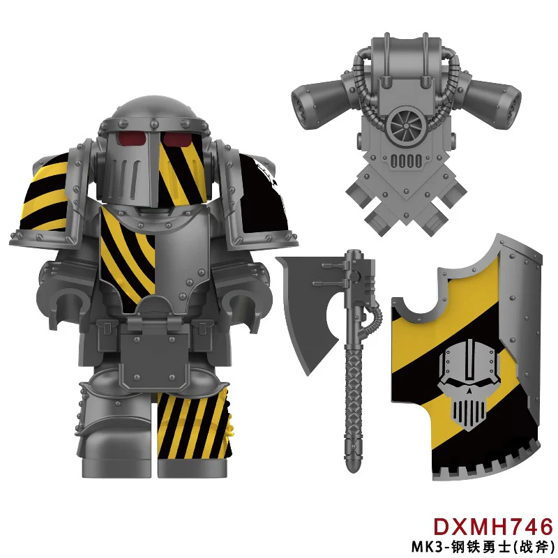 Dxmh745-747 Warhammer MK3 Iron Warrior Minifigures - Image 3