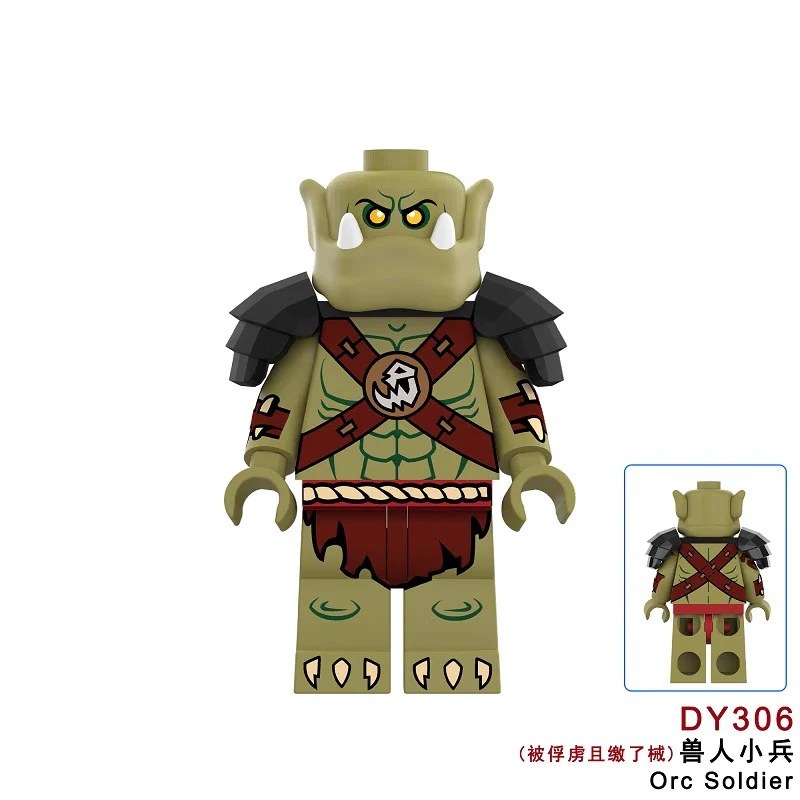 DY306-312 World of Warcraft Stormwind Alliance Soldier Medieval orcs Series Minifigures - Image 2