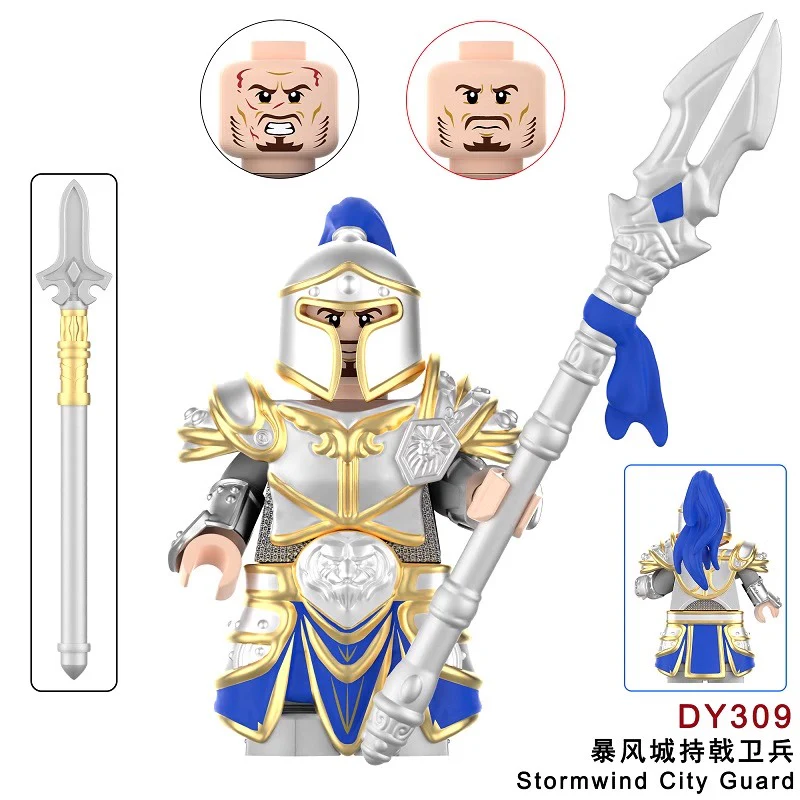 DY306-312 World of Warcraft Stormwind Alliance Soldier Medieval orcs Series Minifigures - Image 5