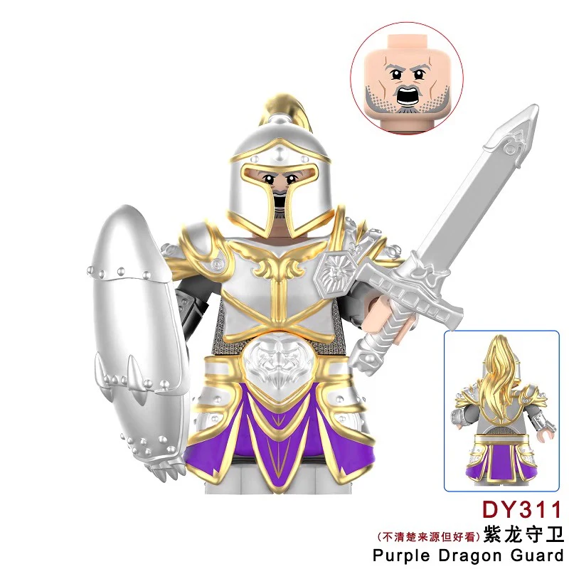 DY306-312 World of Warcraft Stormwind Alliance Soldier Medieval orcs Series Minifigures - Image 7