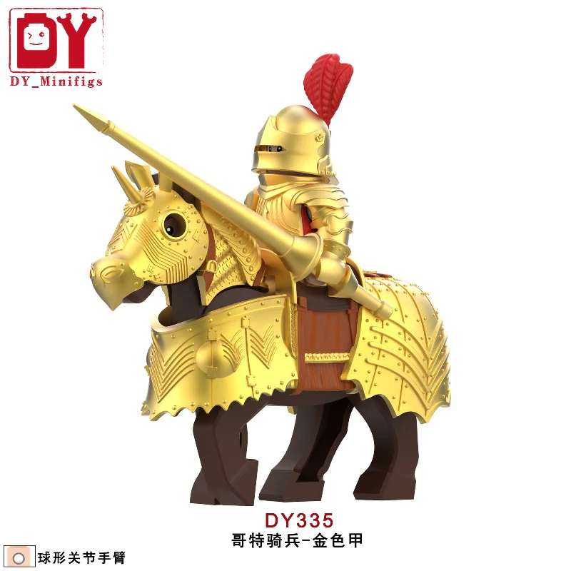 DY331-DY336 Medieval series Gothic cavalry Minifigures - Image 3