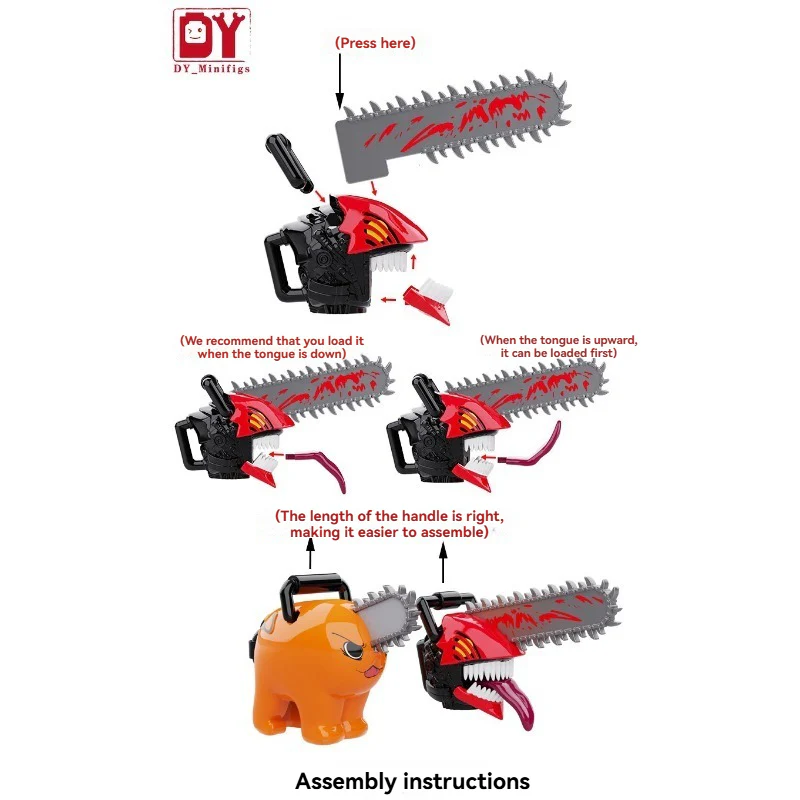 DY520 DY521 Chainsaw Man Minifigures - Image 8