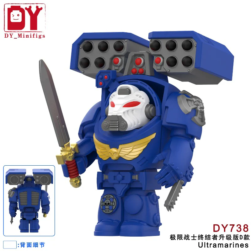 DY717-740 Warhammer 40,000: Space Marine Series Terminator Minifigures - Image 25