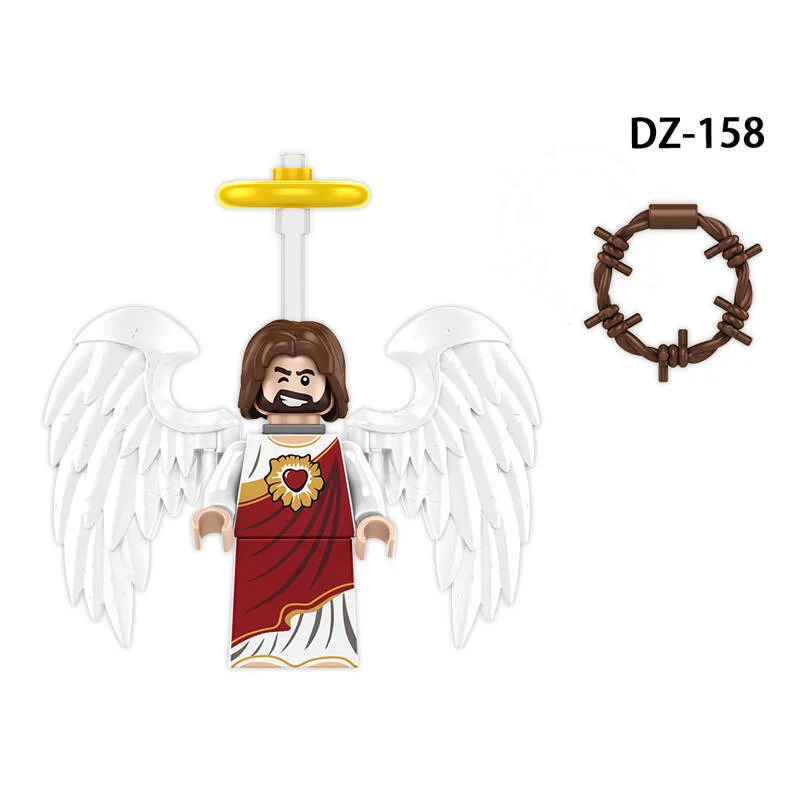 DZ-158 Assembling, splicing, and stacking wooden figures Minifigures - Image 2