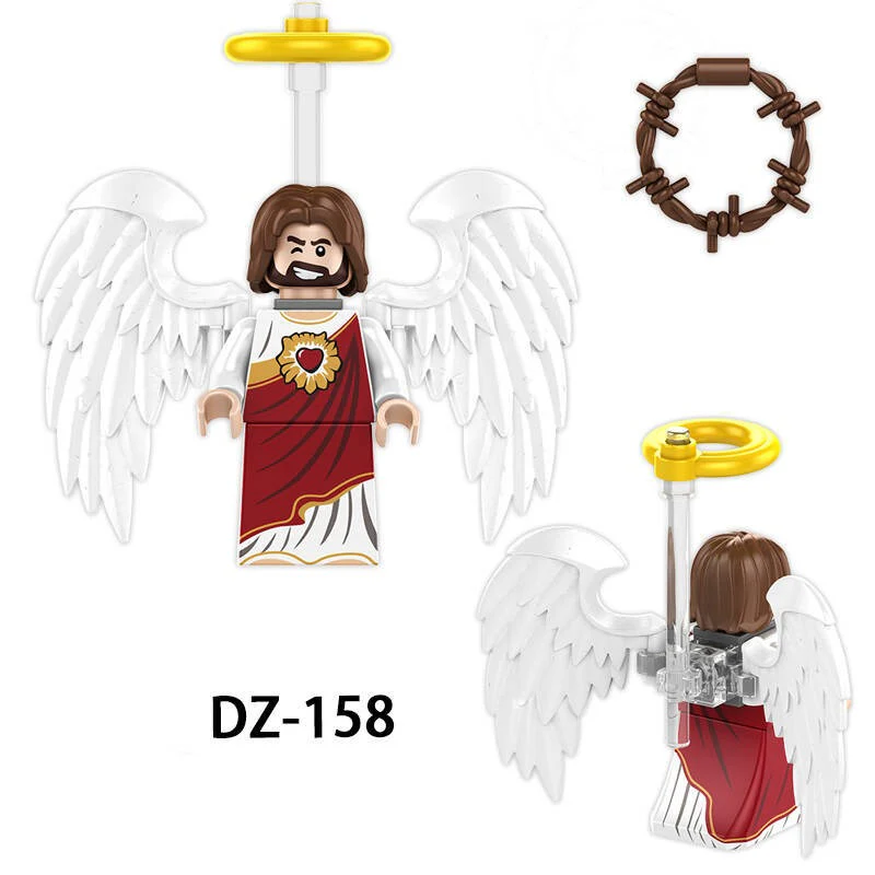 DZ-158 Assembling, splicing, and stacking wooden figures Minifigures - Image 4