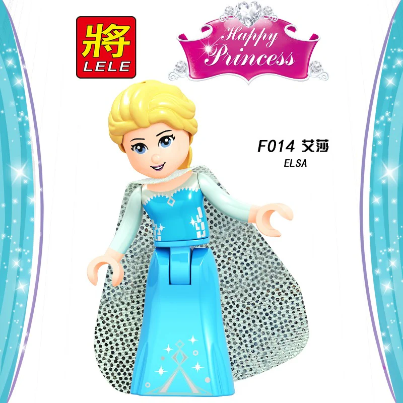 F010-017 Disney animated series characters Cinderella Fairy Yeast Elsa Ariel Princess Minifigures - Image 6