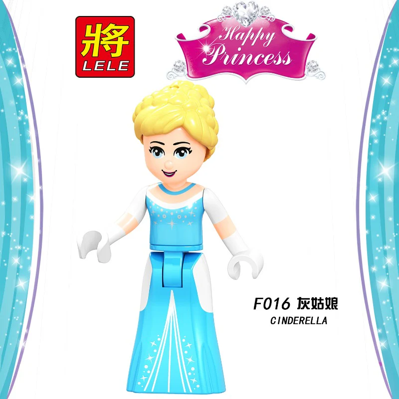 F010-017 Disney animated series characters Cinderella Fairy Yeast Elsa Ariel Princess Minifigures - Image 8