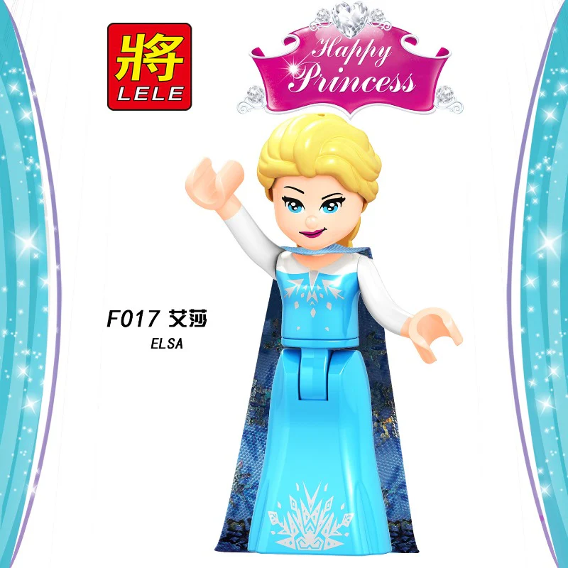 F010-017 Disney animated series characters Cinderella Fairy Yeast Elsa Ariel Princess Minifigures - Image 9