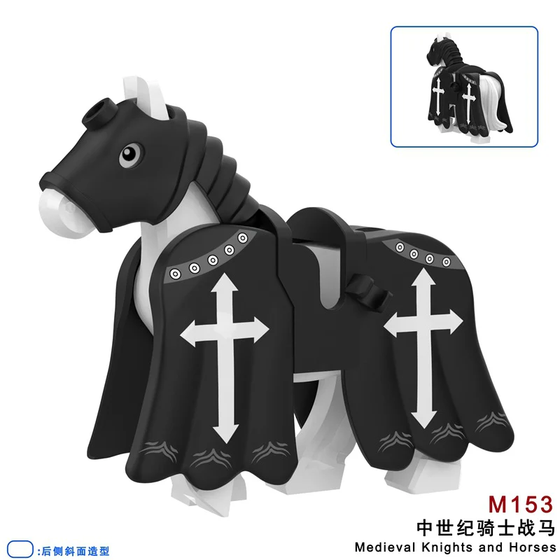 FJM151-156 The Medieval Knight War Horse Minifigures - Image 4