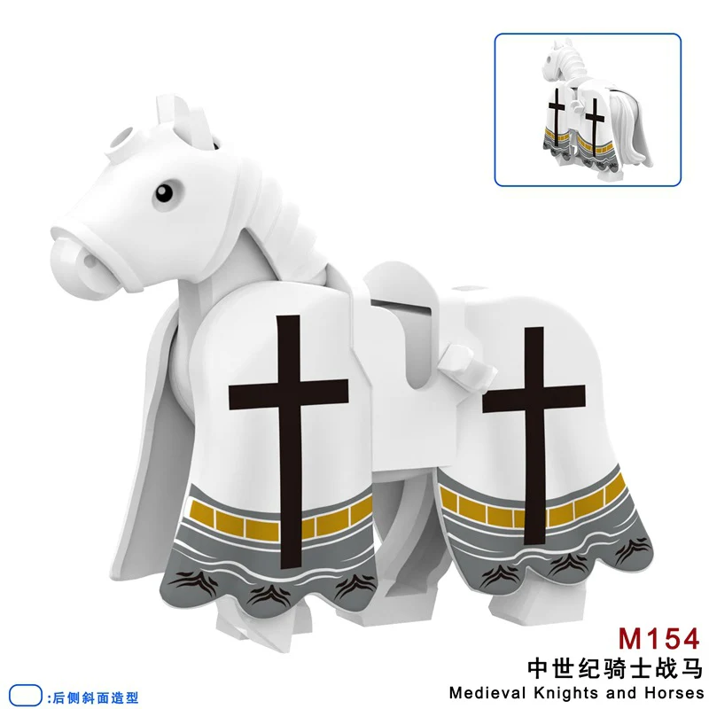 FJM151-156 The Medieval Knight War Horse Minifigures - Image 5