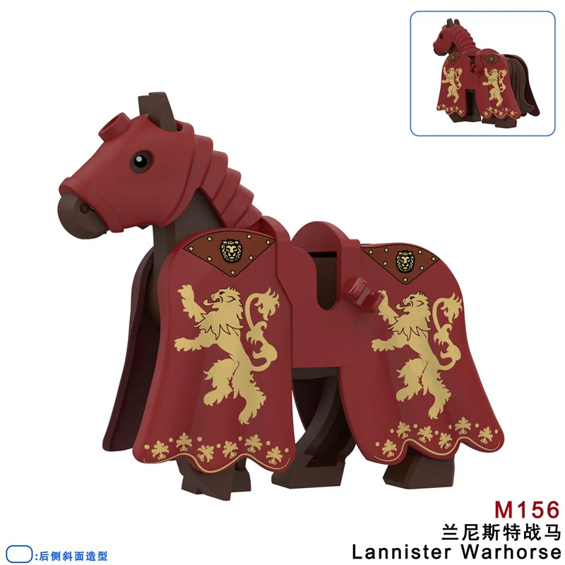 FJM151-156 The Medieval Knight War Horse Minifigures - Image 7