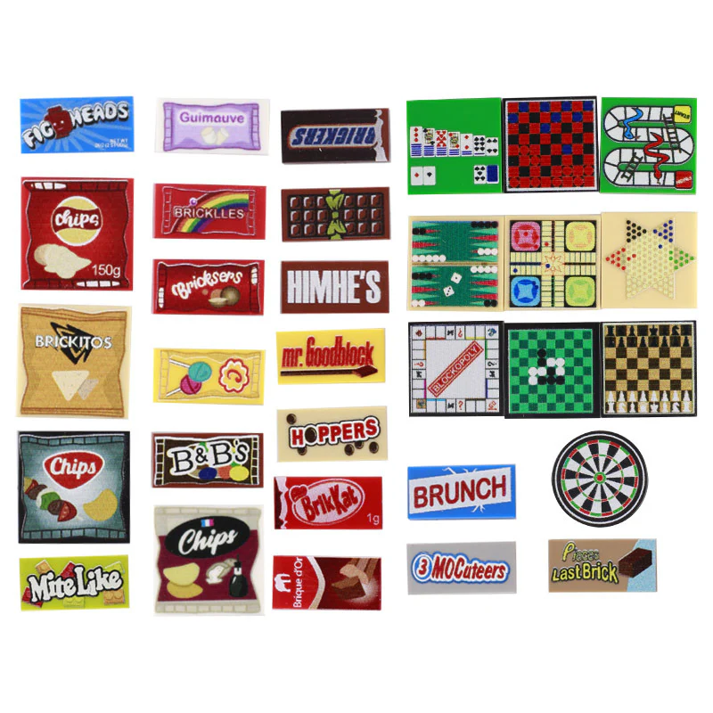 Food Candy Printed Parts Minifigure Scene Accessories - Image 4
