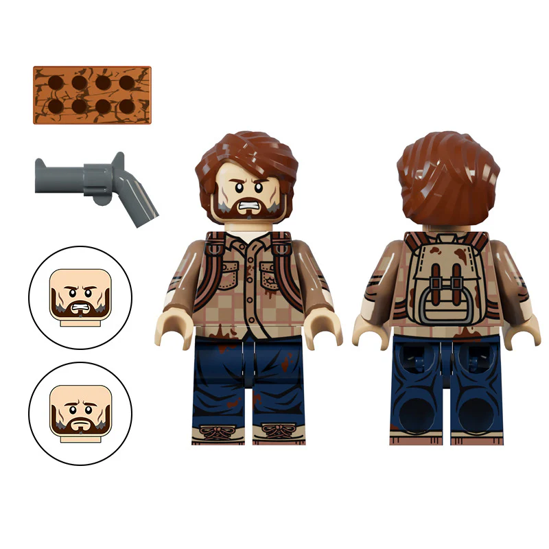 FT01 FT02 The Last of Us Series Minifigures Joel Ellie - Image 2