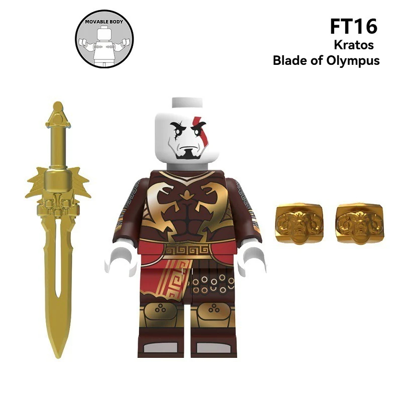 FT16-19 The God of War series Greek War God Kratos Minifigures - Image 3