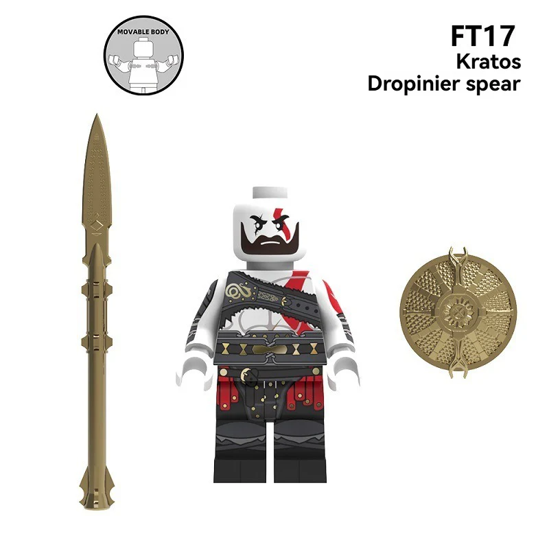 FT16-19 The God of War series Greek War God Kratos Minifigures - Image 4