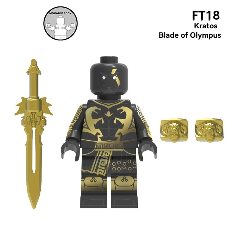 FT16-19 The God of War series Greek War God Kratos Minifigures - Image 5