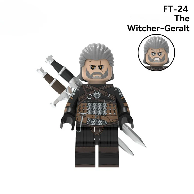 FT24-FT27 The Witcher Series Geralt Ciri Minifigures - Image 2
