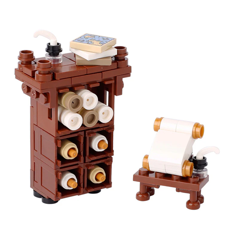 Furniture Parchment Cabinet Figure Scene Accessories - Image 5