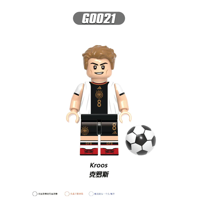 G0103 Football World Cup Series Ronaldo Benazema  Messi Minifigures - Image 6