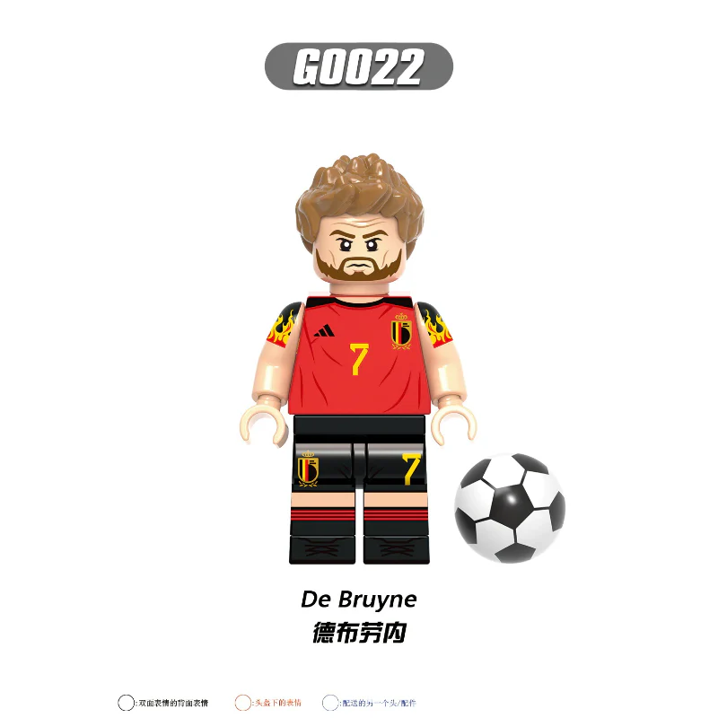 G0103 Football World Cup Series Ronaldo Benazema  Messi Minifigures - Image 7