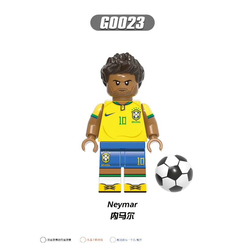 G0103 Football World Cup Series Ronaldo Benazema  Messi Minifigures - Image 8
