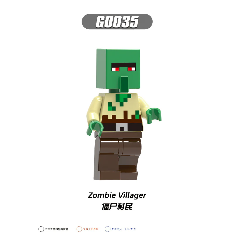G0105 Minecraft Diver Ninja Trainer Fox Minifigures - Image 4