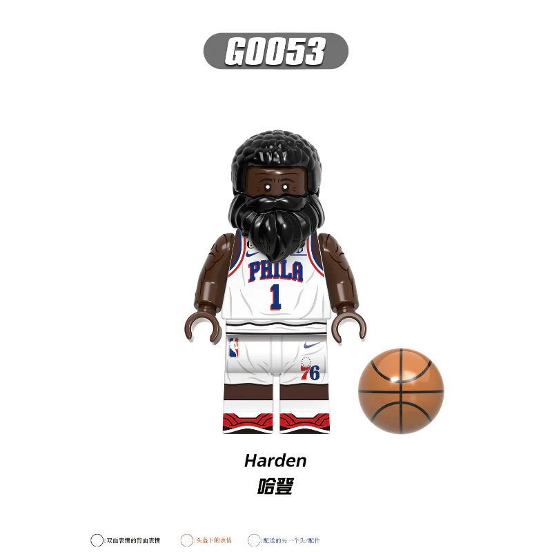 G0107 Basketball game NBA Star Series Minifigures - Image 6