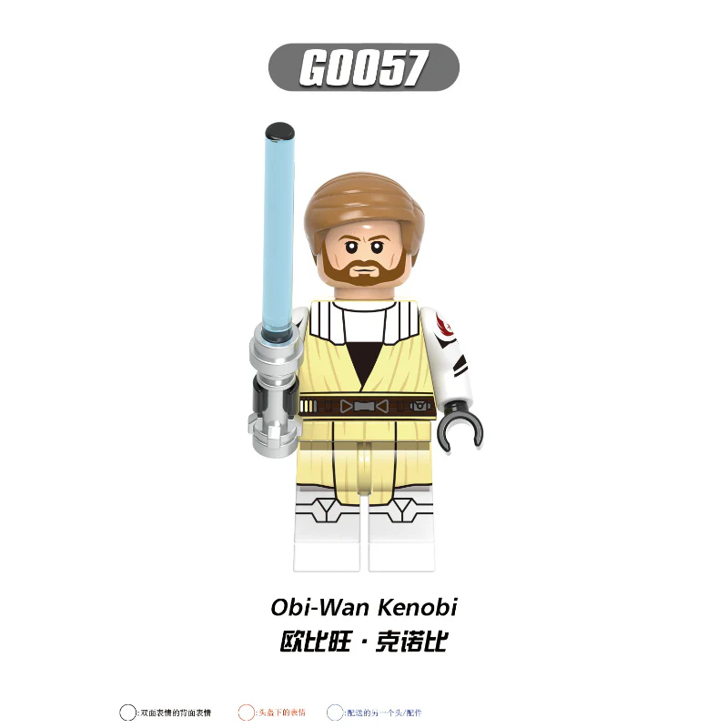 G0108 Star Wars Series Ahsoka Obi-Wan Skywalker Allen Minifigures - Image 2