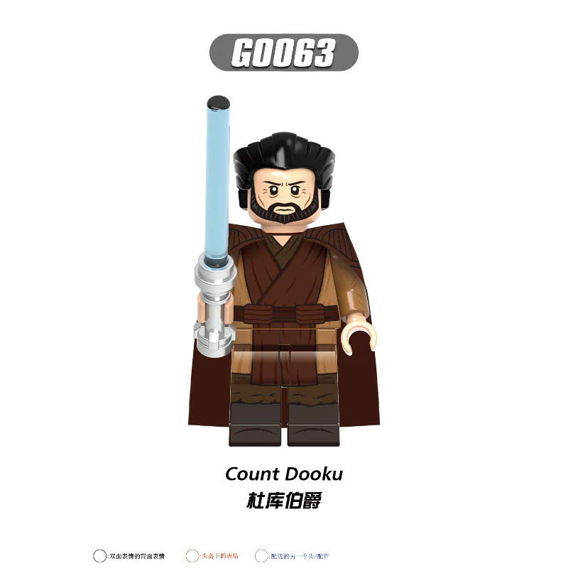 G0108 Star Wars Series Ahsoka Obi-Wan Skywalker Allen Minifigures - Image 8