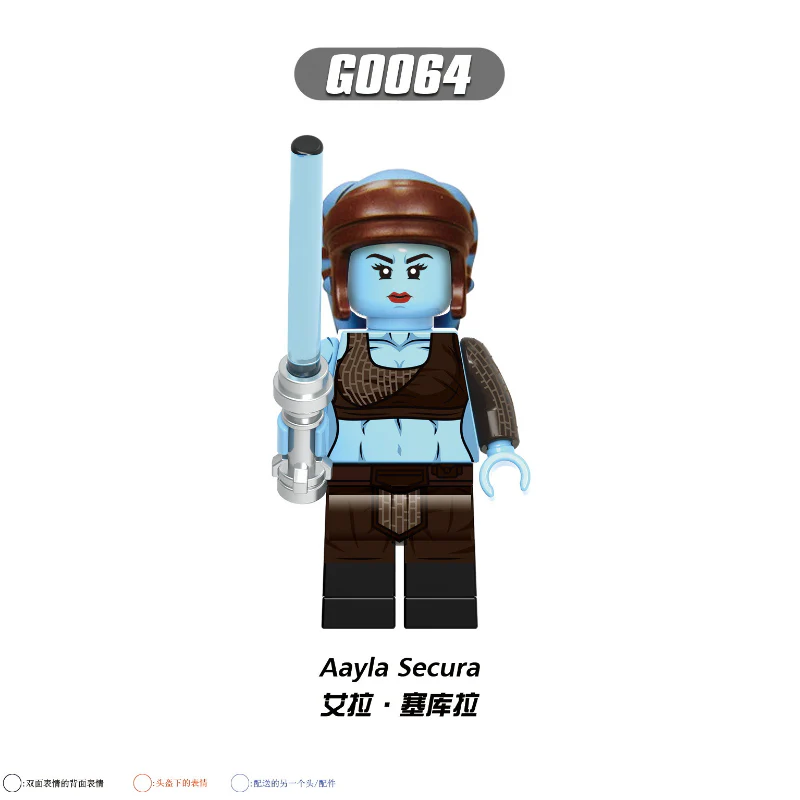 G0108 Star Wars Series Ahsoka Obi-Wan Skywalker Allen Minifigures - Image 9