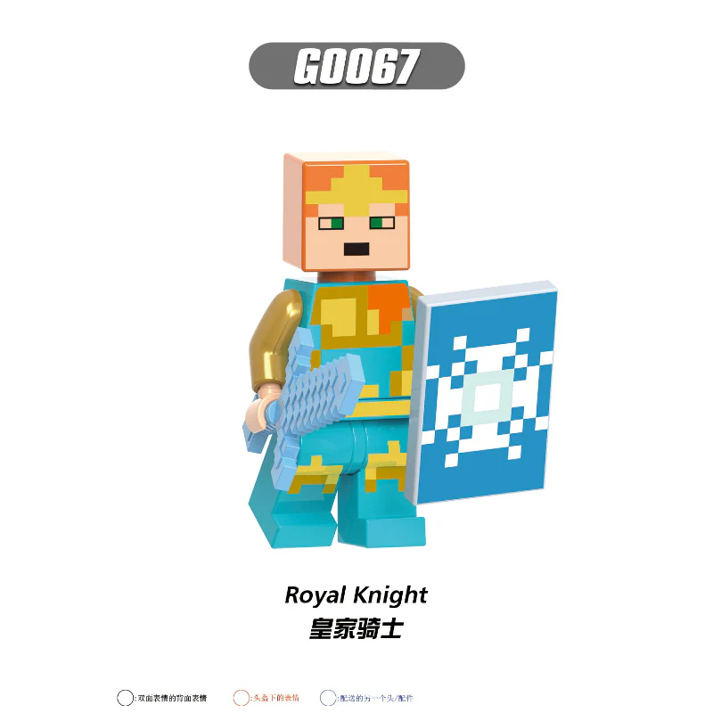 G0109 World Series Ghost Yeti Pilot Knight Baker Building Blocks Minifigures - Image 4