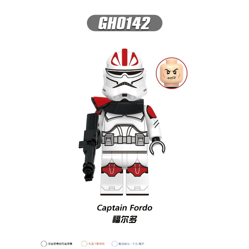 G0118 Star Wars series Captain Keely hard shell battalion soldier minifigures - Image 9