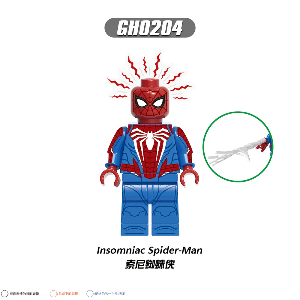G0126 Superhero Series Peter Parker Shadow Spiderman Minifigures - Image 7