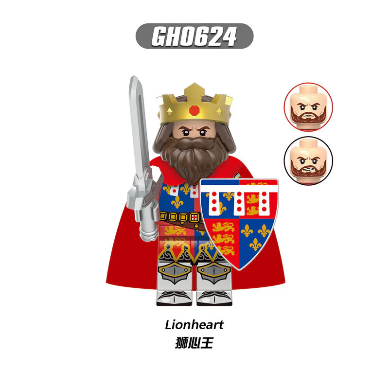 G0180 Medieval Warrior Lionheart Heavy Infantry Knight Archer Minifigures - Image 2