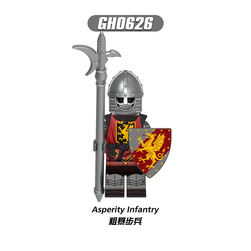 G0180 Medieval Warrior Lionheart Heavy Infantry Knight Archer Minifigures - Image 4