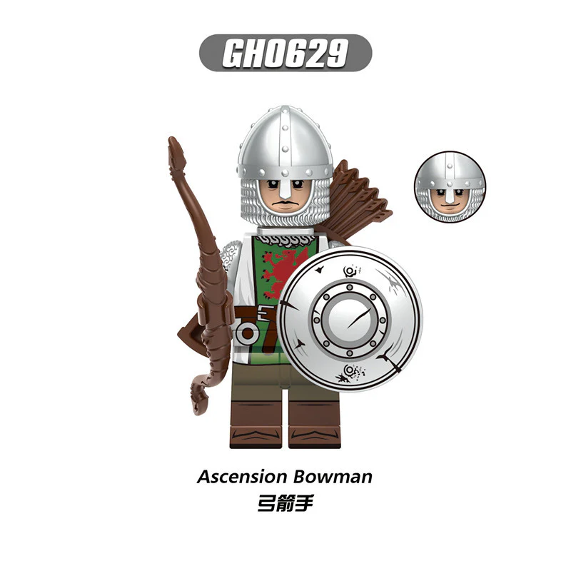 G0180 Medieval Warrior Lionheart Heavy Infantry Knight Archer Minifigures - Image 7