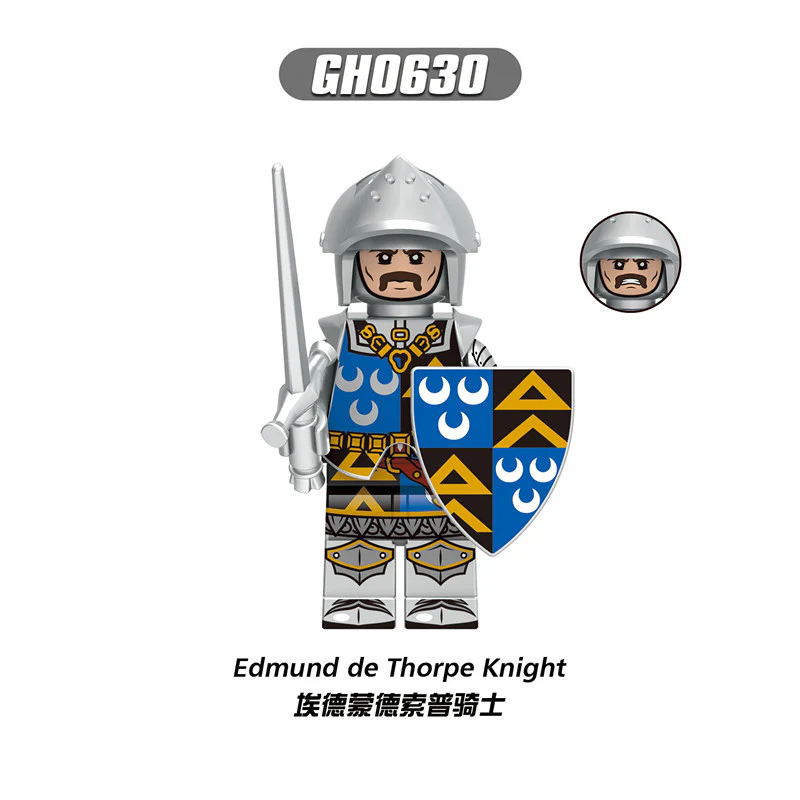 G0180 Medieval Warrior Lionheart Heavy Infantry Knight Archer Minifigures - Image 8