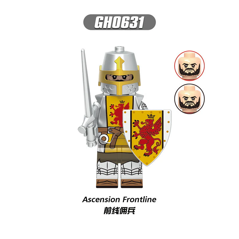 G0180 Medieval Warrior Lionheart Heavy Infantry Knight Archer Minifigures - Image 9