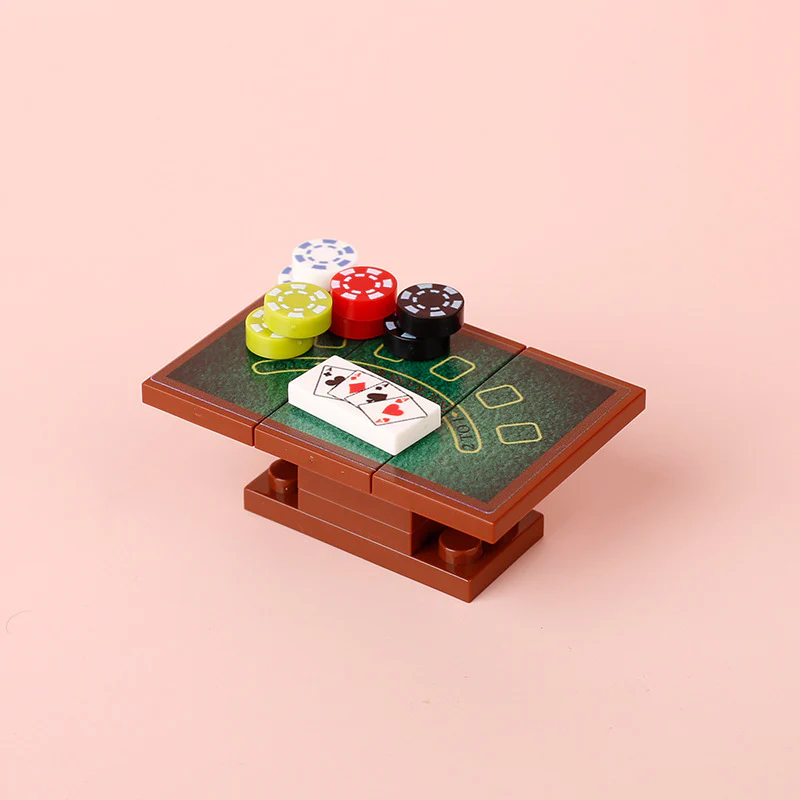 Games Poker Table Game Console Minifigure Scene Accessories - Image 11
