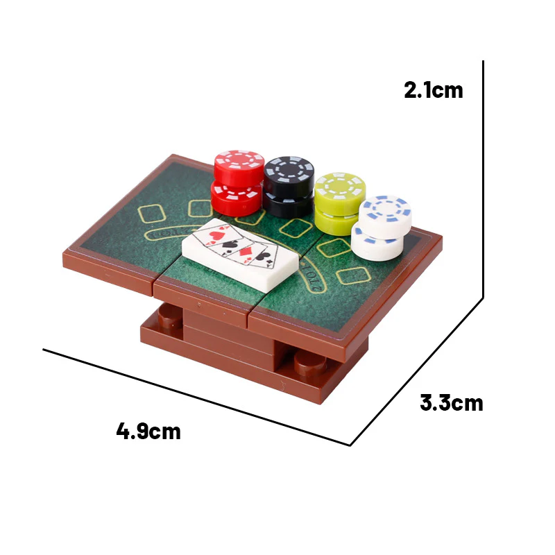 Games Poker Table Game Console Minifigure Scene Accessories - Image 12