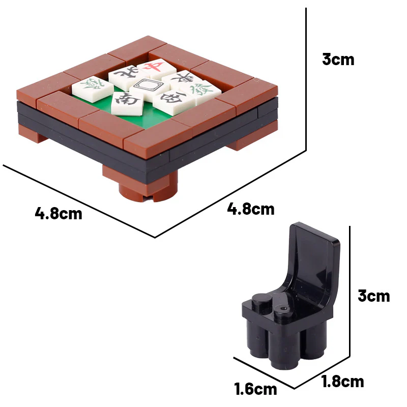 Games Poker Table Game Console Minifigure Scene Accessories - Image 15