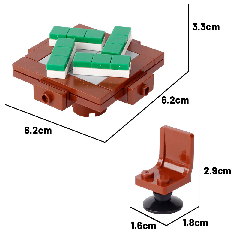 Games Poker Table Game Console Minifigure Scene Accessories - Image 16