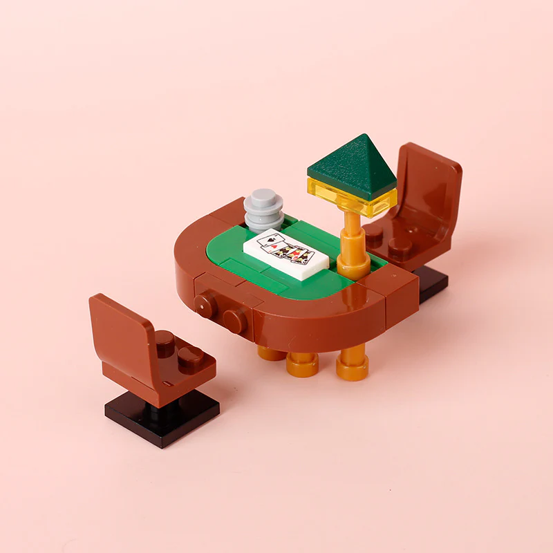 Games Poker Table Game Console Minifigure Scene Accessories - Image 7